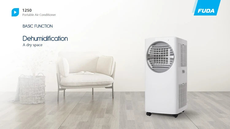 Condizionatore d'Aria Portatile 12000BTU con Funzione di Raffreddamento e Riscaldamento per Casa e Stanze