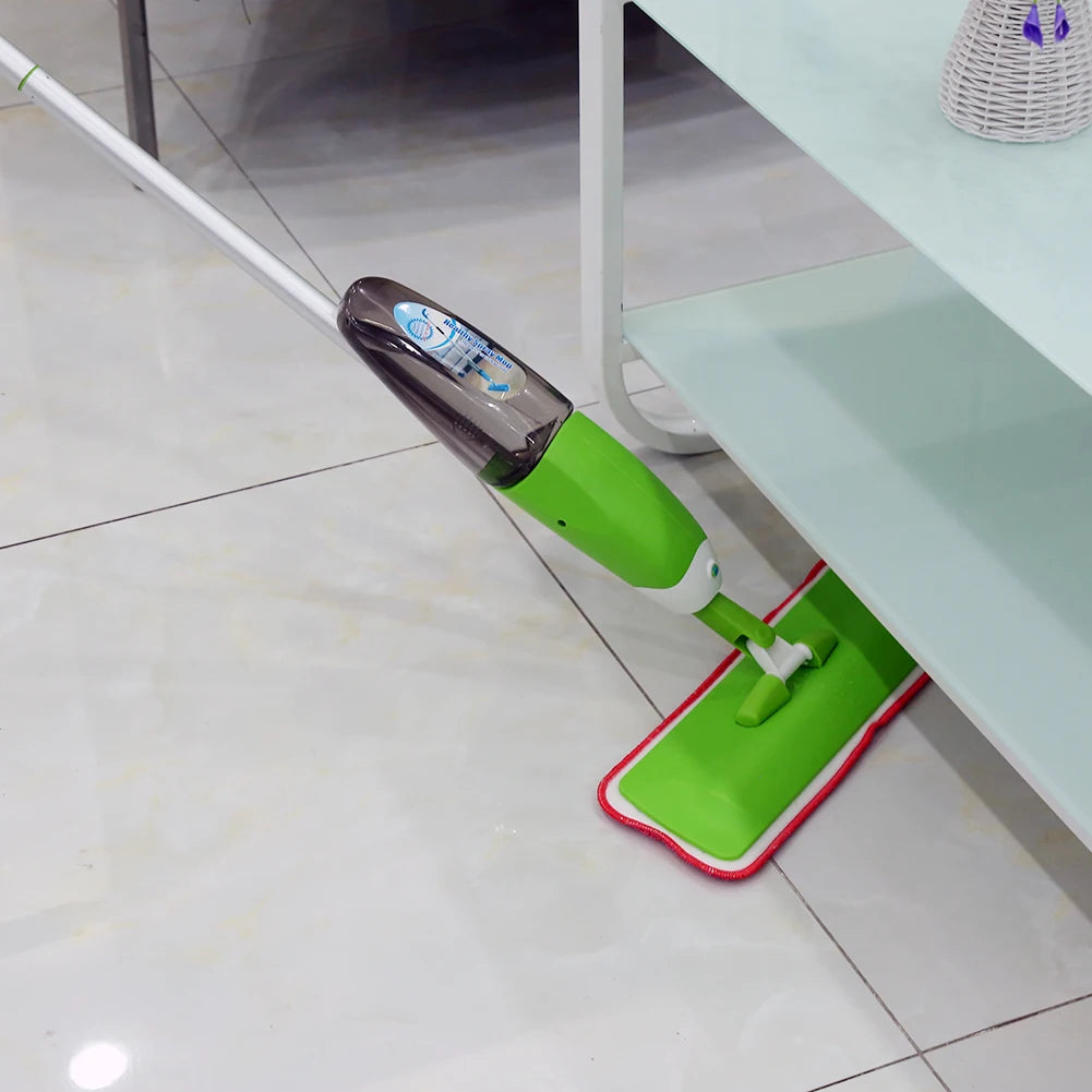 Sprühmopp – 360° drehbarer Wischmopp für die Reinigung von Holzböden, Fliesen, Laminat und Küche – 500 ml