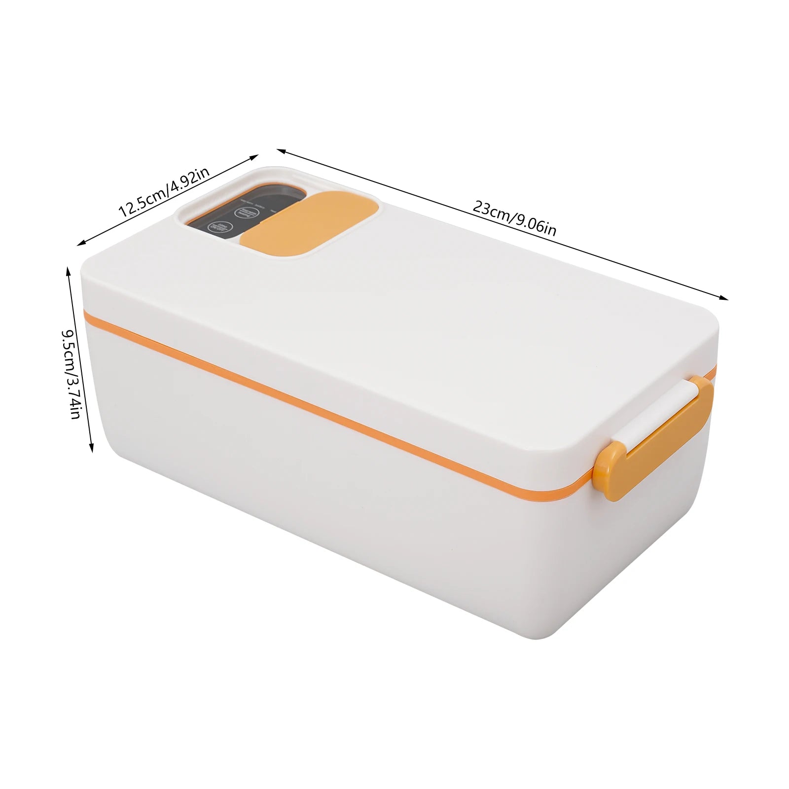 Tragbarer smarter Speisenwärmer mit wiederaufladbarem 1-Liter-Akku, Touch-Steuerung, LED-Anzeige und USB-Ladefunktion