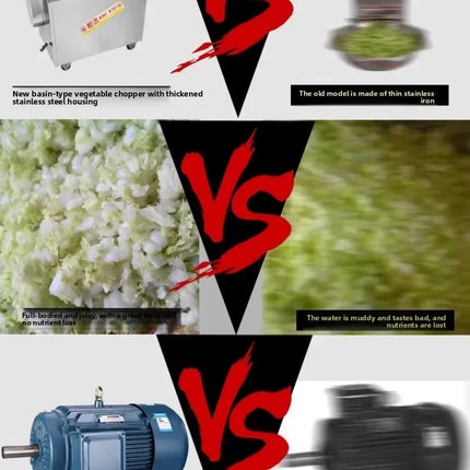 Electric Multifunction Bowl Chopper for Vegetables, Ideal for Steamed Bun Shops, for Chopping Radishes and Eggplants (Customizable)