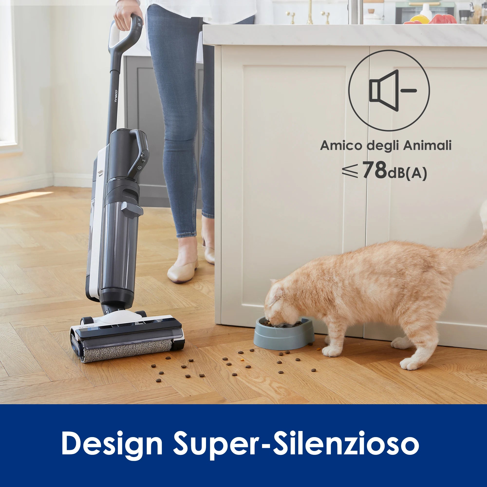 Tineco Floor One S5 Combo Smarter Nass-/Trockensauger mit iLoop-Technologie, 5-in-1 Nasssauger für Tierhaare, Hartböden, LED-Display, Wi-Fi