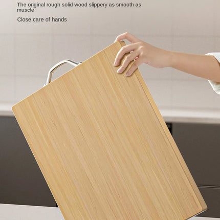 Tagliere spesso in legno massello bifacciale, antibatterico, anti-muffa, non facile da rompere, da utilizzare per carne, tagliatelle, frutta, verdure