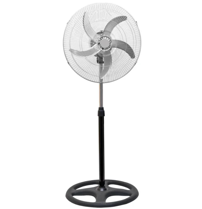 Höhenverstellbarer Standventilator mit 5 Flügeln, leise, oszillierend, großes Luftvolumen, für Zuhause, Schlafzimmer, Wohnzimmer