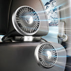 360 °   Ventilatore USB Rotante a Doppia Testa, Ventilatore di Raffreddamento a 3 Velocità per Auto e Casa, Ventilatori Silenziosi, Elettrodomestici