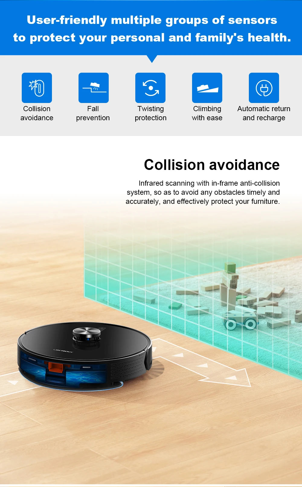 Liectroux X6 LDS Saugroboter, Lidar-Lasernavigation, kombinierte Trocken- und Nassabsaugung, 6500 Pa Saugleistung, Mehrfachkartenfunktion, Y-förmige Reinigung, Teppich-Turboreinigung, APP-Sperrzonen, selektiver Bereich