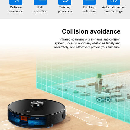 (codice promozionale: AEGG66) Aspirapolvere Robot Ibrido Liectroux X6, navigazione laser Lidar, 6500 pa, mappa multi-piano, pulizia a umido a forma di Y, zona vietata APP, area selettiva, riprendi punto di interruzione