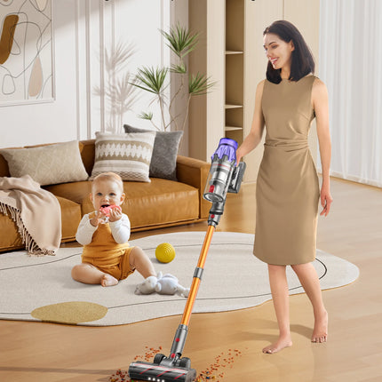 Laresar V7 500W 50000PA Cordless Vacuum Cleaner with Suction Power Portable Smart Home Appliance Removable Battery Dust Cup