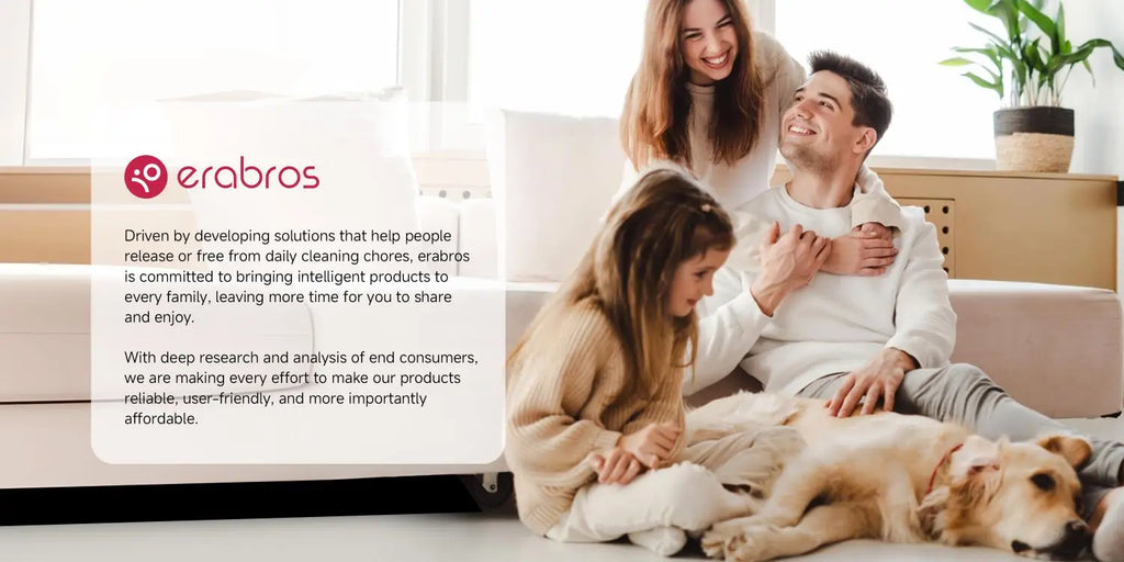 Erabros EV5 550W 70KPA Cordless Vacuum Cleaner with Ultra-Strong Suction Power, 80 Minutes Runtime, Smart Handheld Vacuum with 4 Modes