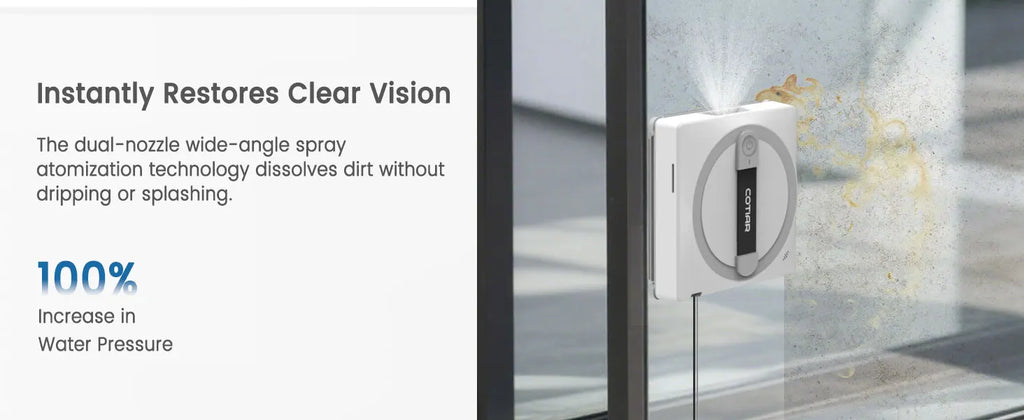 COTIAR Winbot W10 3100Pa Fensterputzroboter mit 5 Reinigungsmodi, intelligenter App- und Fernbedienung