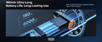 300000 giri/min aspirapolvere LED magnetico elettrico spolverino compresso 2-in-1 ventilatore d'aria e aspirazione per computer, tastiera portatile, pulizia della fotocamera