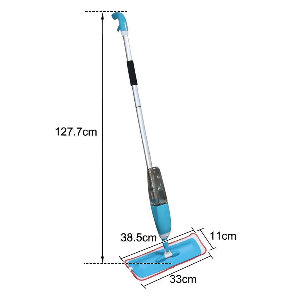 Sprühmopp – 360° drehbarer Wischmopp für die Reinigung von Holzböden, Fliesen, Laminat und Küche – 500 ml