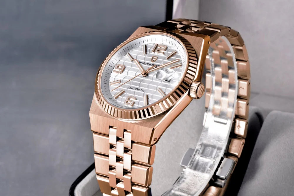 PAGANI DESIGN Orologio da Polso Meccanico Uomo Modello PD-YS027 Acciaio Inossidabile Vetro Zaffiro