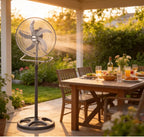 Industrieventilator aus Metall, 3-in-1, 65W, 3 einstellbare Geschwindigkeiten, 125x50CM, Multifunktions-Boden-, Tisch- und Wandventilator, Leistungsstarker Luftzirkulationsventilator für Zuhause, Garage, Lager