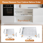 1/2PCS Scaffale da cucina Organizzatore per armadio estraibile Senza punzonatura Cassetti scorrevoli espandibili per armadio da cucina, dispensa, bagno