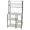 Kitchen shelf, free-standing shelf with 6 shelves, 40 x 86 x 167 cm, microwave shelf, for microwave, coffee machine and spices