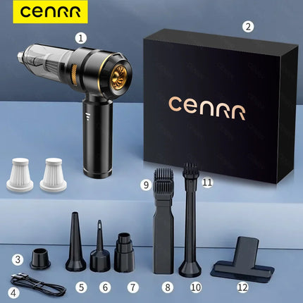 CENRR 998000 Aspirapolvere per auto PA Potente aspirapolvere portatile senza fili per accessori per auto robot pulitore per auto