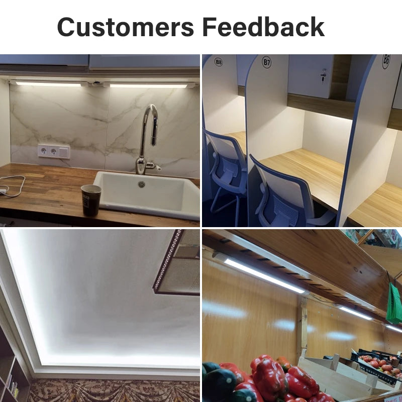 Luci a led Lampada da cucina sotto l'armadio A85-220V 10w 20w Tubo a led super luminoso con linea di interruttori da 1,8 m per lampade da interno per la camera da letto di casa