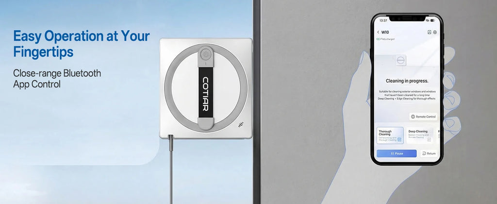 COTIAR Winbot W10 3100Pa Fensterputzroboter mit 5 Reinigungsmodi, intelligenter App- und Fernbedienung