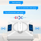Liectroux YW509 Fensterputzroboter, 4-Wege-Wassersprühsystem, Fensterputzroboter für Glasböden, Glaswände, Fensterstaubsauger, intelligente Navigation, dreifaches Sicherheitssystem