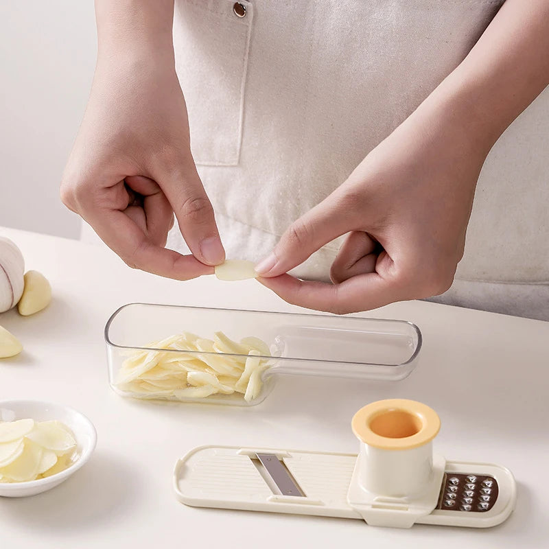 3-in-1 Gemüseschneider, multifunktionales Küchenwerkzeug, für Tomaten, Karotten, Käse, Zwiebeln, tragbarer Hobel, Reibe