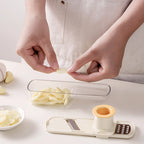 3-in-1 Gemüseschneider, multifunktionales Küchenwerkzeug, für Tomaten, Karotten, Käse, Zwiebeln, tragbarer Hobel, Reibe