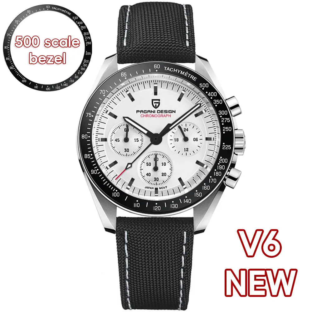 Nuovo Orologio PAGANI DESIGN Moon 2026, Orologio al Quarzo di Lusso alla Moda per Uomo, Cronografo Sportivo in Acciaio Inossidabile