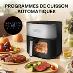 Friggitrice ad aria KotiCidsin 2000 W, 9 L, touch screen LED, nero