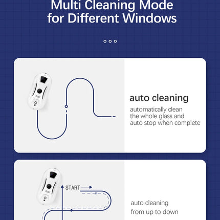 Robot window vacuum cleaner that cleans the remote-controlled electric glass cleaner