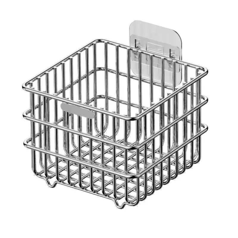1Pc Cipolla Zenzero Aglio Scaffale Da Cucina Appeso A Parete Condimenti Spezie Verdura Frutta Rack di Stoccaggio Cestino di Scarico A Parete Punch-Free