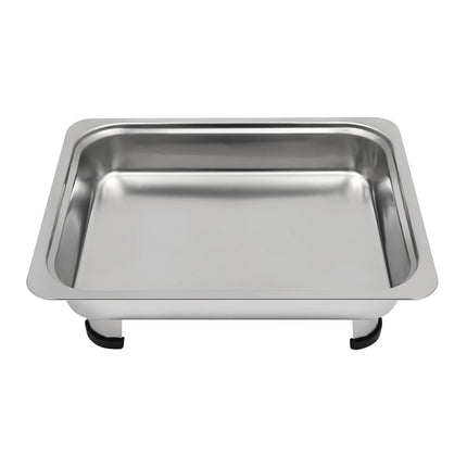 4/8 Pezzi Teglia Chafer da Buffet con Coperchio Scaldavivande Rettangolare per Ristorante