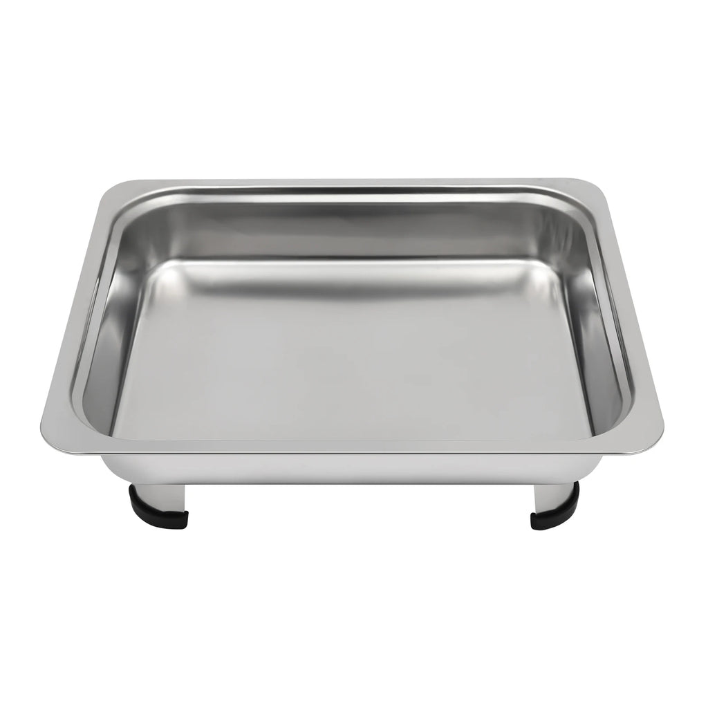 4/8 Stück Chafer-Pfannen-Buffet-Servierbehälter mit Deckel, rechteckiger Speisenwärmer-Pfannen-Servierbehälter