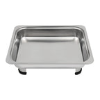 4/8 Stück Chafer-Pfannen-Buffet-Servierbehälter mit Deckel, rechteckiger Speisenwärmer-Pfannen-Servierbehälter