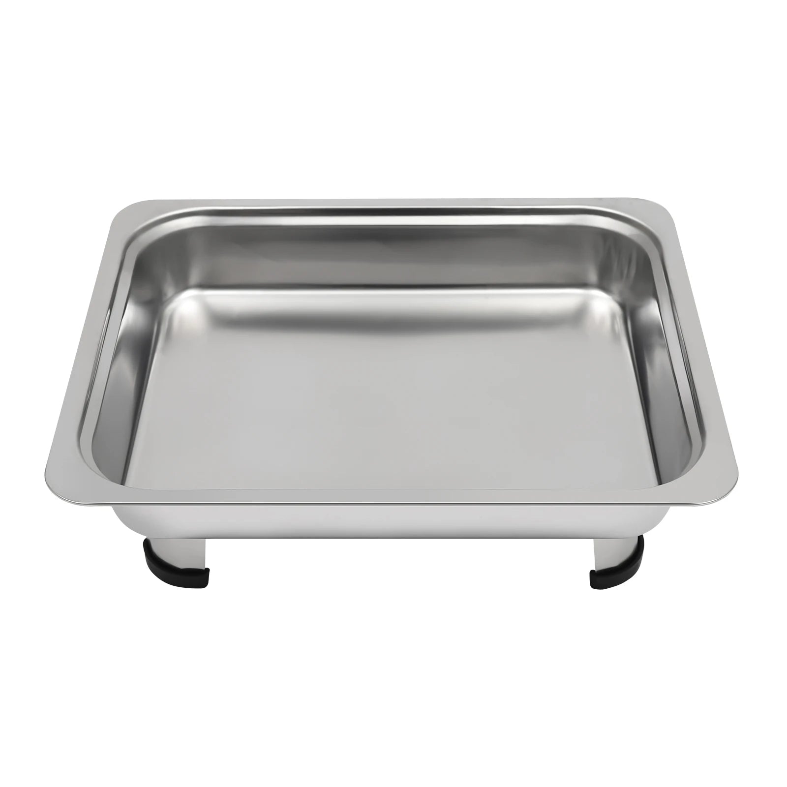 4/8 Stück Chafer-Pfannen-Buffet-Servierbehälter mit Deckel, rechteckiger Speisenwärmer-Pfannen-Servierbehälter