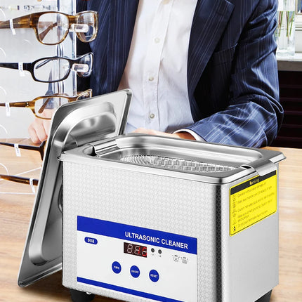 SucceBuy Pulitore ad ultrasuoni da 800 ml, lavatrice portatile per la pulizia, 35 W, mini lavastoviglie, bagno ad ultrasuoni, elettrodomestico sonico