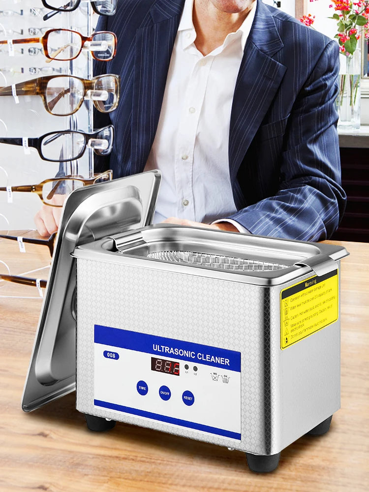 SucceBuy 800ml Ultraschallreiniger Tragbare Reinigungsmaschine 35W Mini-Geschirrspüler Ultraschallbad Sonisches Haushaltsgerät