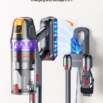 BUTURE VC90 600W 65KPA Potenza di aspirazione Aspirapolvere senza fili portatile elettrodomestico intelligente Batteria rimovibile Spazzola per la rimozione degli acari