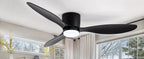 Ventilatore da Soffitto IRALAN con Luce, Motore DC Silenzioso a Risparmio Energetico, 3 Colori Variabili, 6 Velocità Regolabili, per Camera da Letto e Soggiorno