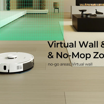 Redkey R10 Robot Vacuum Cleaner, LiDAR Navigation, APP Control, 4000PA Suction, Smart Mopping, Floor and Carpet Cleaning Tool (1000W)