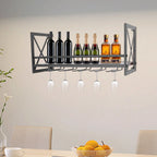 Scaffale portaoggetti a parete in metallo, portabottiglie da Bar, supporto per cucina ristorante bagno