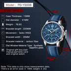 PAGANI DESIGN Orologio da Polso Uomo Quarzo VK63 41mm Vetro Zaffiro 10 Bar