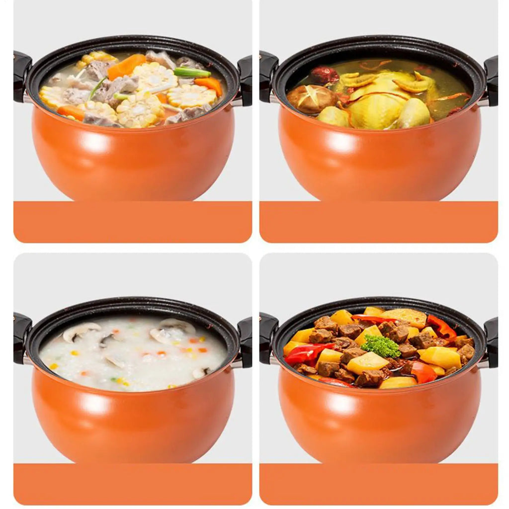 Antihaft-Schnellkochtopf, antihaftbeschichtet, mit transparentem Deckel zum Kochen von Suppe, für zu Hause, Induktionsherde