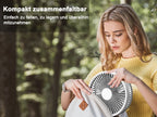 Ventilatore Portatile Pieghevole Ricaricabile [con Telecomando] a Batteria, Ventilatore da Terra Richiudibile, 4 Velocità, Timer