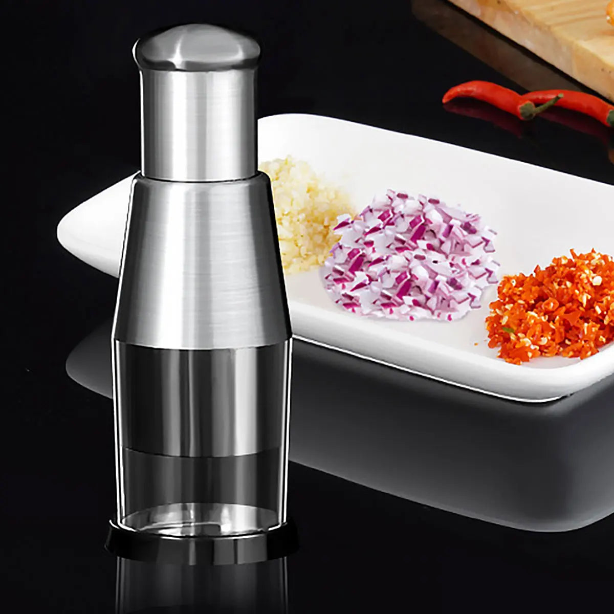 Affettatrice pelapatate manuale, tritatutto per cipolle, pressa per aglio, tritatutto per alimenti portatile, affettatrice Dicer Mixer per verdure da cucina