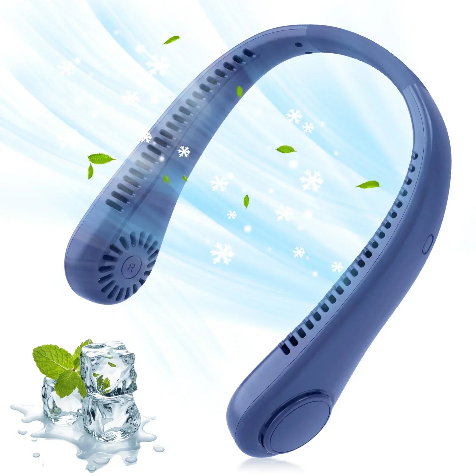 Ventilatore 1800mAh Collo portatile 3 marce Raffreddamento Ventilatore sospeso Dispositivo di raffreddamento dell'aria ricaricabile Mini ventilatore sportivo estivo per interni ed esterni