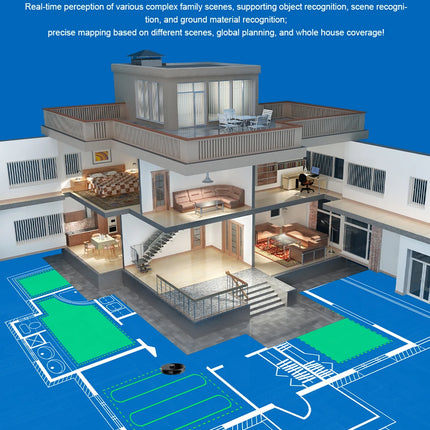 Liectroux X6 Robot Aspirapolvere LDS, navigazione laser Lidar, aspirazione combinata a secco e a umido, aspirazione 6500Pa, mappa multi-pavimento, pulizia a Y, pulizia turbo dei tappeti, zona No-Go tramite APP, area selettiva