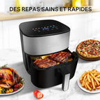 Friggitrice ad aria KotiCidsin 2000 W, 9 L, touch screen LED, nero