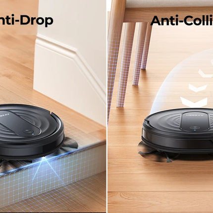 Airzeen R7 3-in-1 Robot Vacuum and Mop, 4000Pa Suction, Smart App/Alexa Control, Self-Charging for Pet Hair and Hard Floors