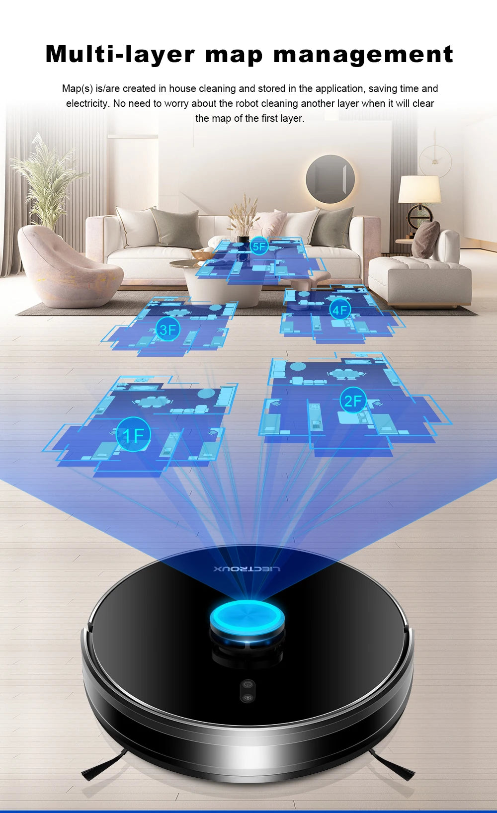 (codice promozionale: AEGG66)  Aspirapolvere robot ibrido Liectroux X6,navigazione laser Lidar,6500 pa,mappa multi-piano,pulizia a umido a forma di Y,zona vietata APP,area selettiva,riprendi punto di interruzione