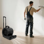 Ventilatore Portatile per Asciugatura Pavimenti, Soffiatore da 750W, 3 Velocità, Cavo da 5m, Timer 120min, 0-90° °   Asciugatore Angolare per Tappeti, Pavimenti e Pareti in Ambienti Commerciali e Industriali, 48*38*46cm
