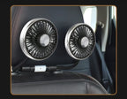 360 °   Ventilatore USB Rotante a Doppia Testa, Ventilatore di Raffreddamento a 3 Velocità per Auto e Casa, Ventilatori Silenziosi, Elettrodomestici